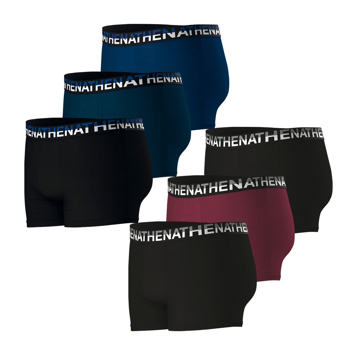 Lot de 6 boxers homme Trio Essentiel Athena
