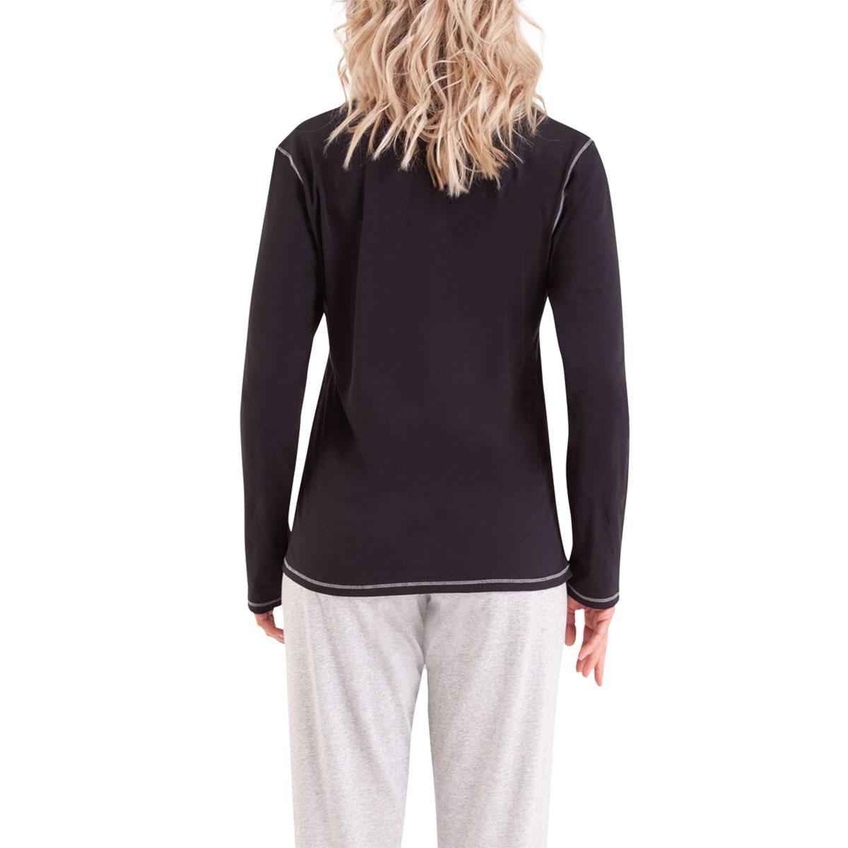 Pyjama manches longues col T femme Tendre Nuit Athena