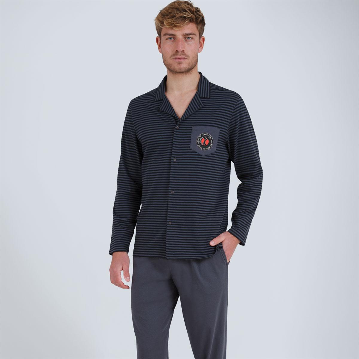 Pyjama long ouvert homme Athena