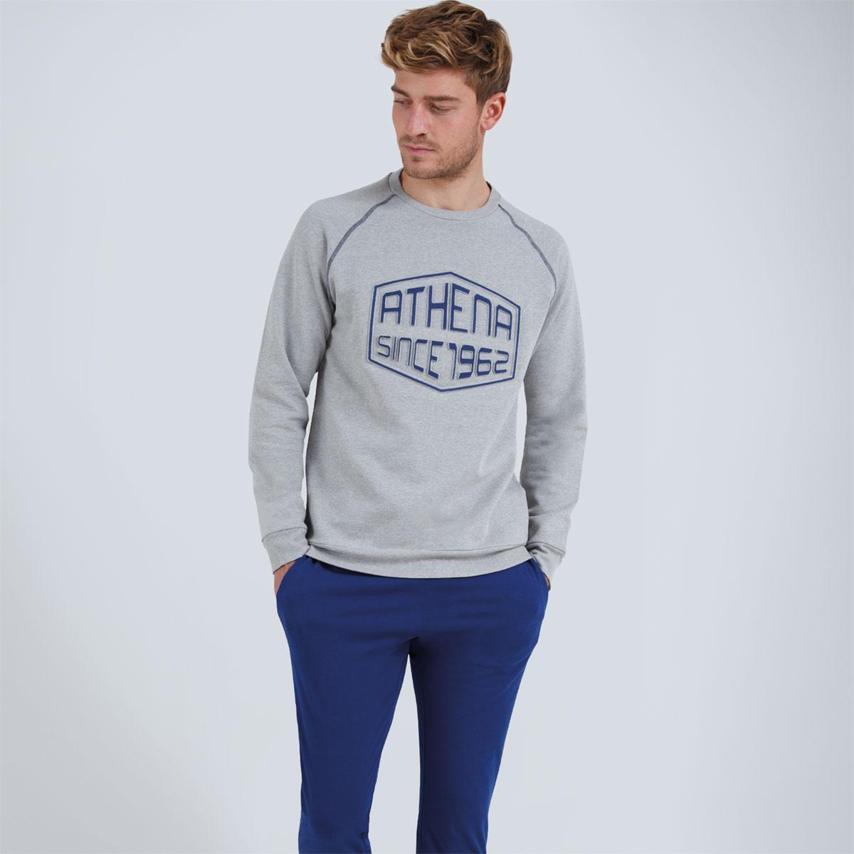 Pyjama long molletonné homme Athena