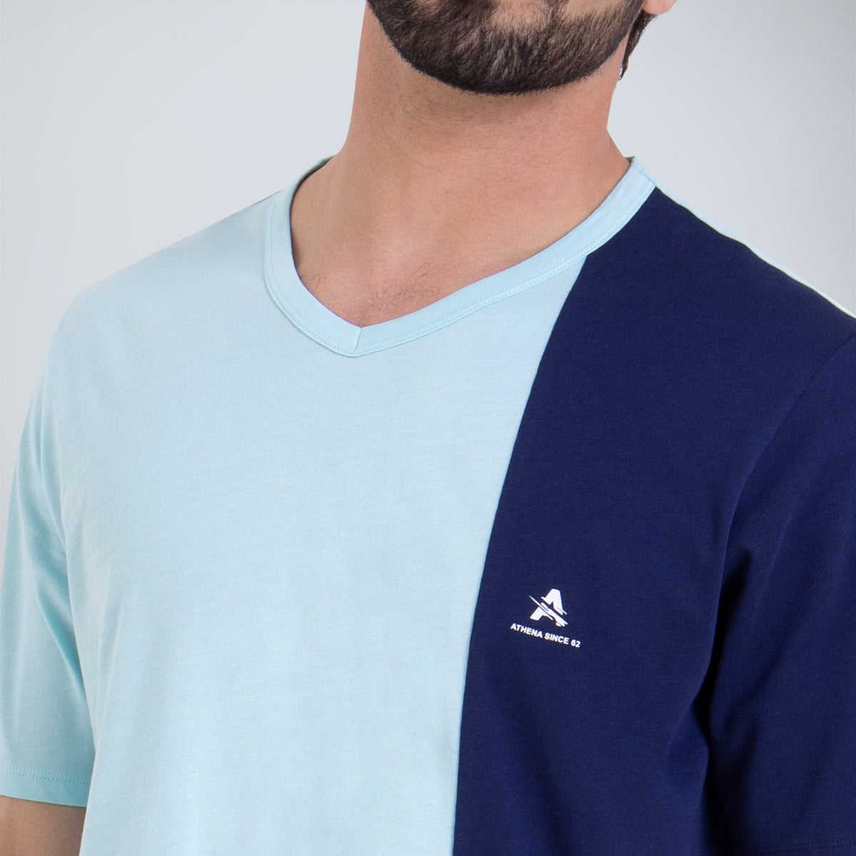 Pyjama court col V homme Ecopack Athena