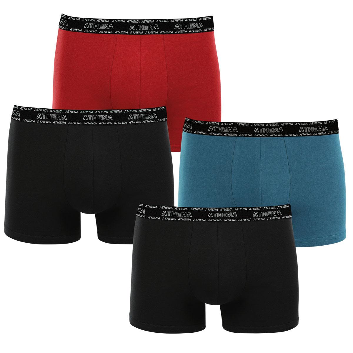 Lot de 4 boxers homme Athena