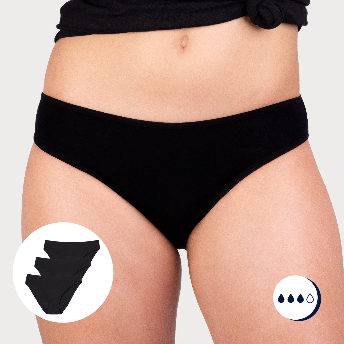 Lot de 3 culottes menstruelles Athena Fille