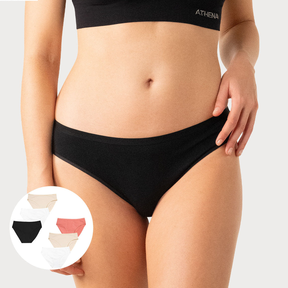Lot de 6 culottes femme Ecopack Basic Athena