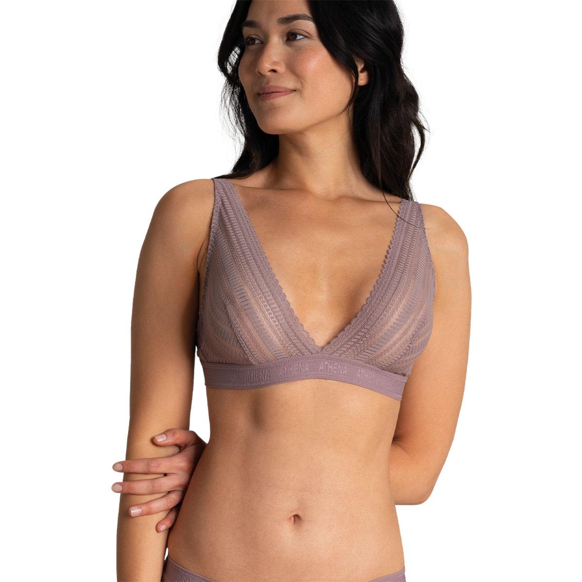 Soutien-gorge triangle sans armatures femme Dentelle Athena