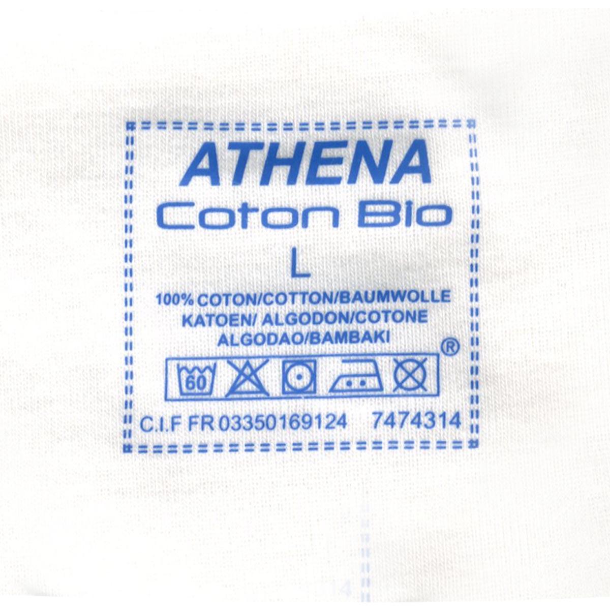 Lot de 2 tee-shirts col V homme Coton Bio Athena
