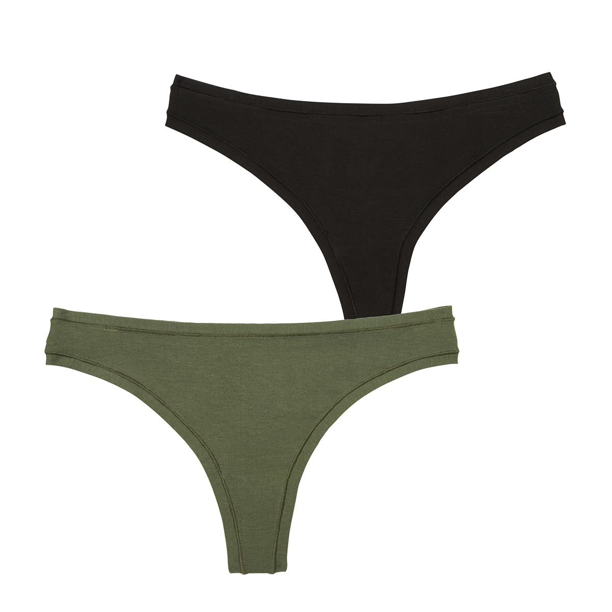 Lot de 2 tangas femme Easy Seconde Peau Athena
