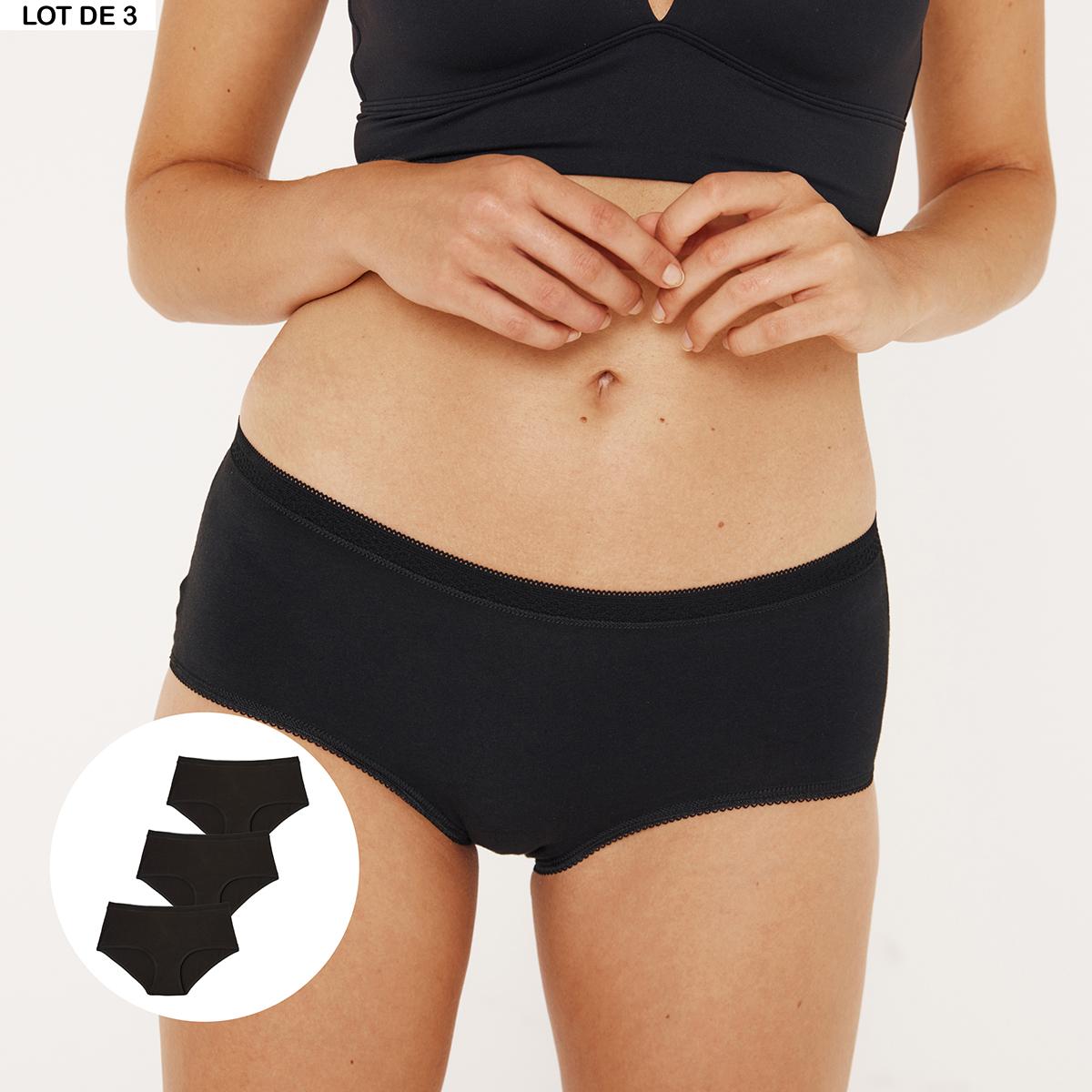Lot de 3 boxers femme Ecopack Basic Athena