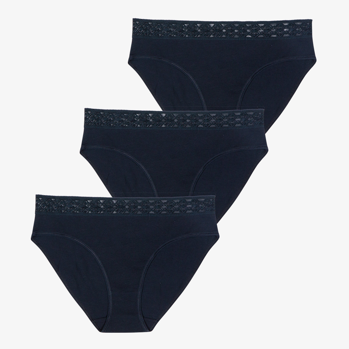 Lot de 3 slips femme Trio Dentelle Athena