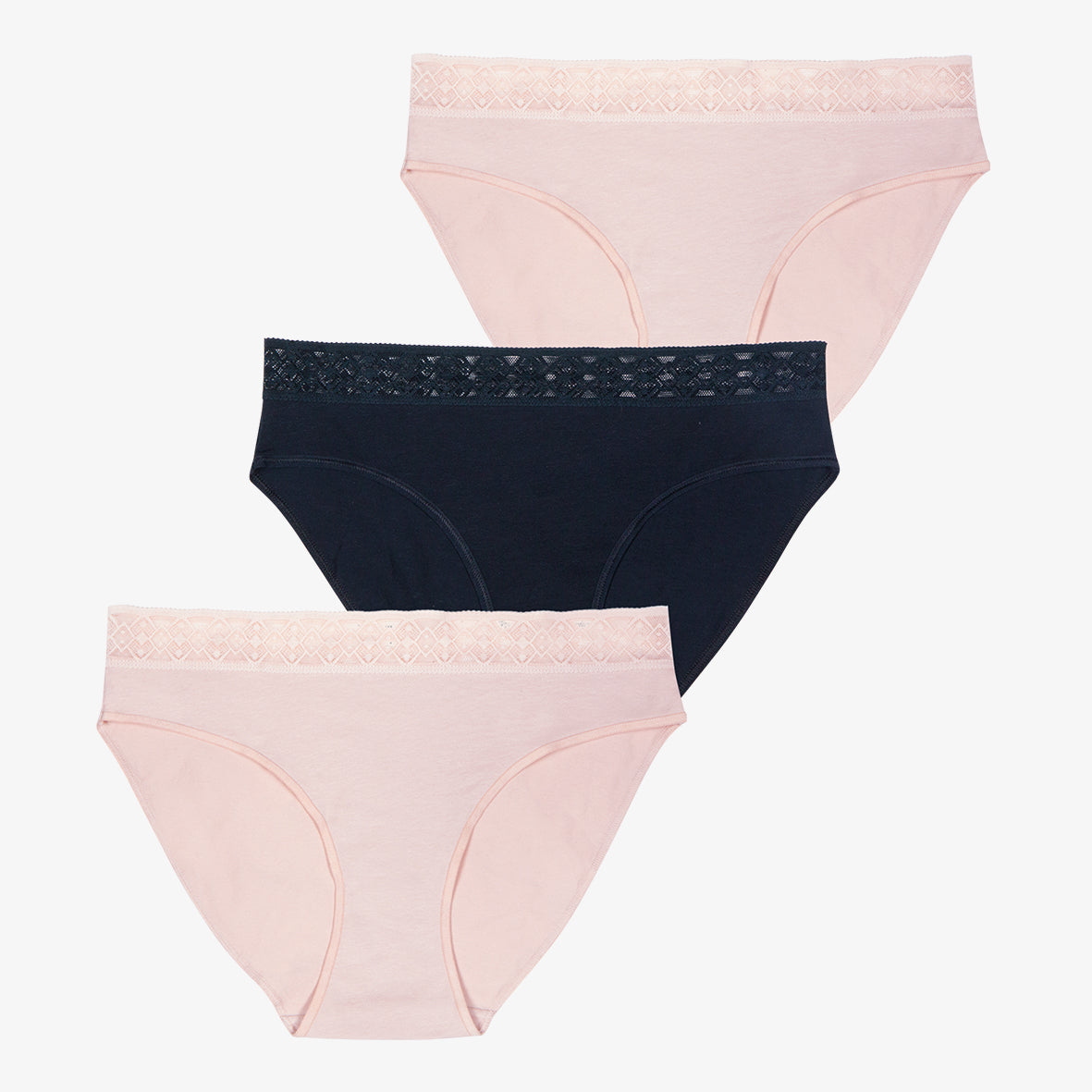 Lot de 3 slips femme Trio Dentelle Athena