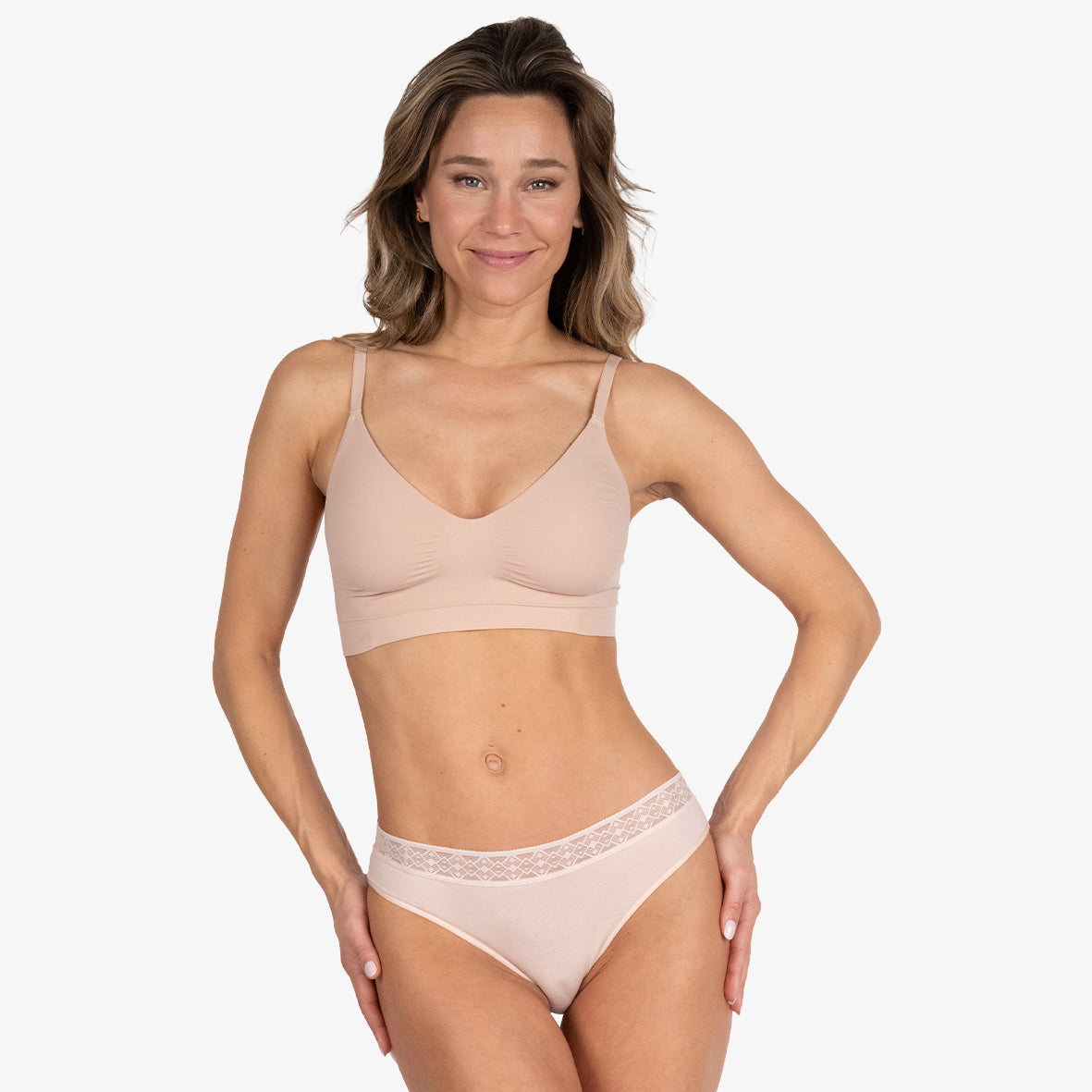 Lot de 3 slips femme Trio Dentelle Athena