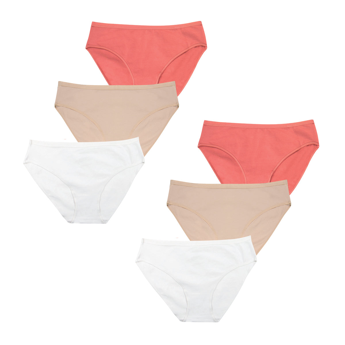 Lot de 6 culottes femme Ecopack Basic Athena