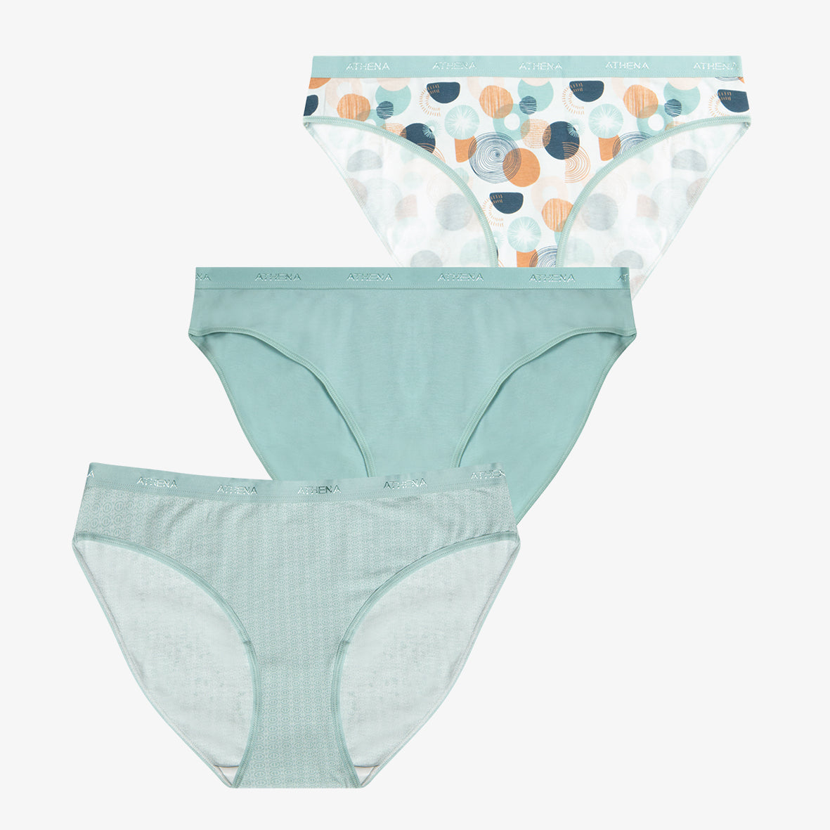 Lot de 3 slips femme Ecopack Mode Athena
