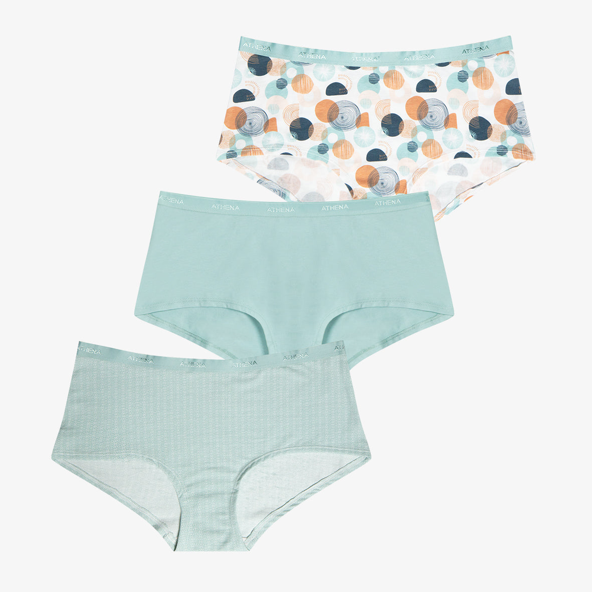 Lot de 3 boxers femme Ecopack Mode Athena