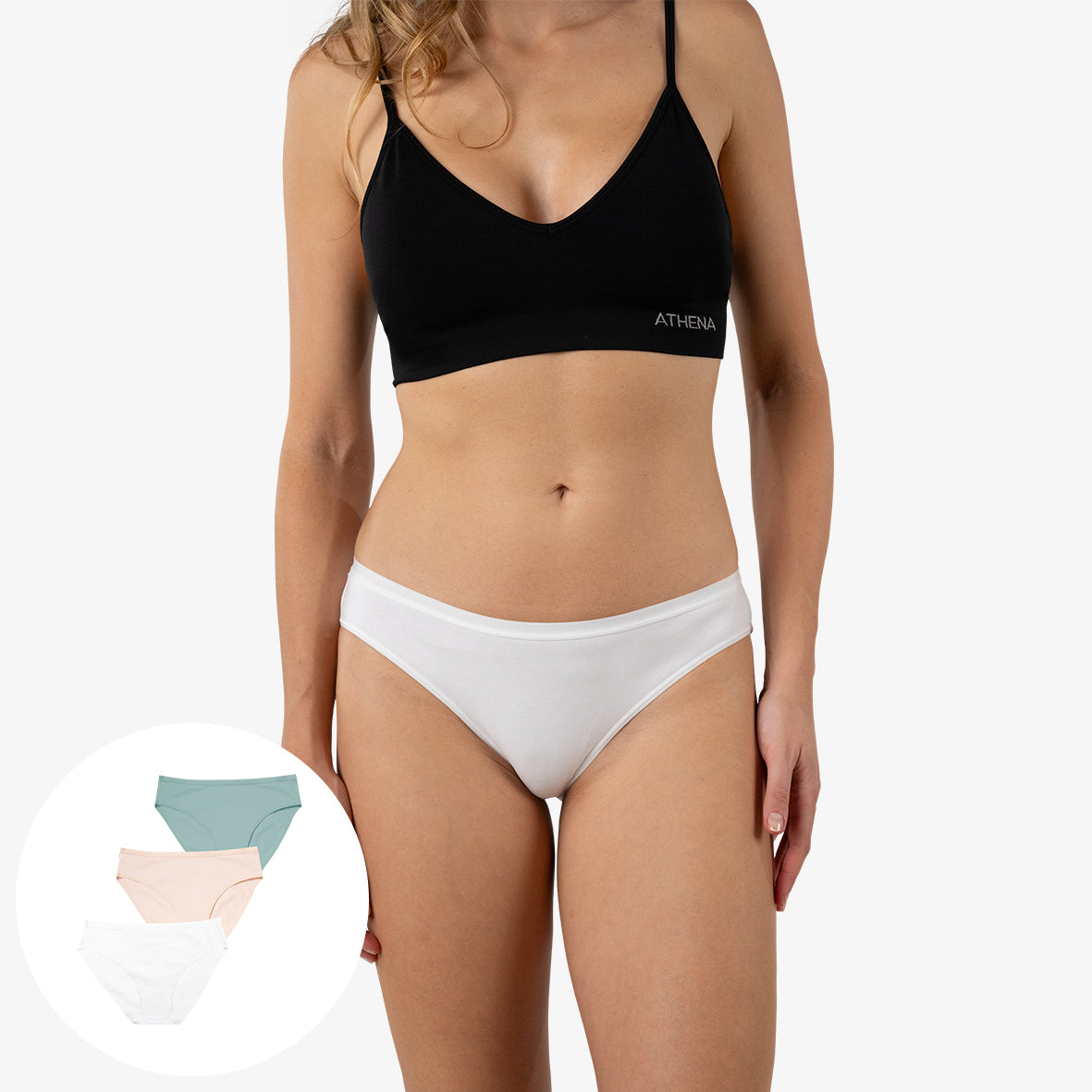 Lot de 3 slips femme Ecopack Basic Athena