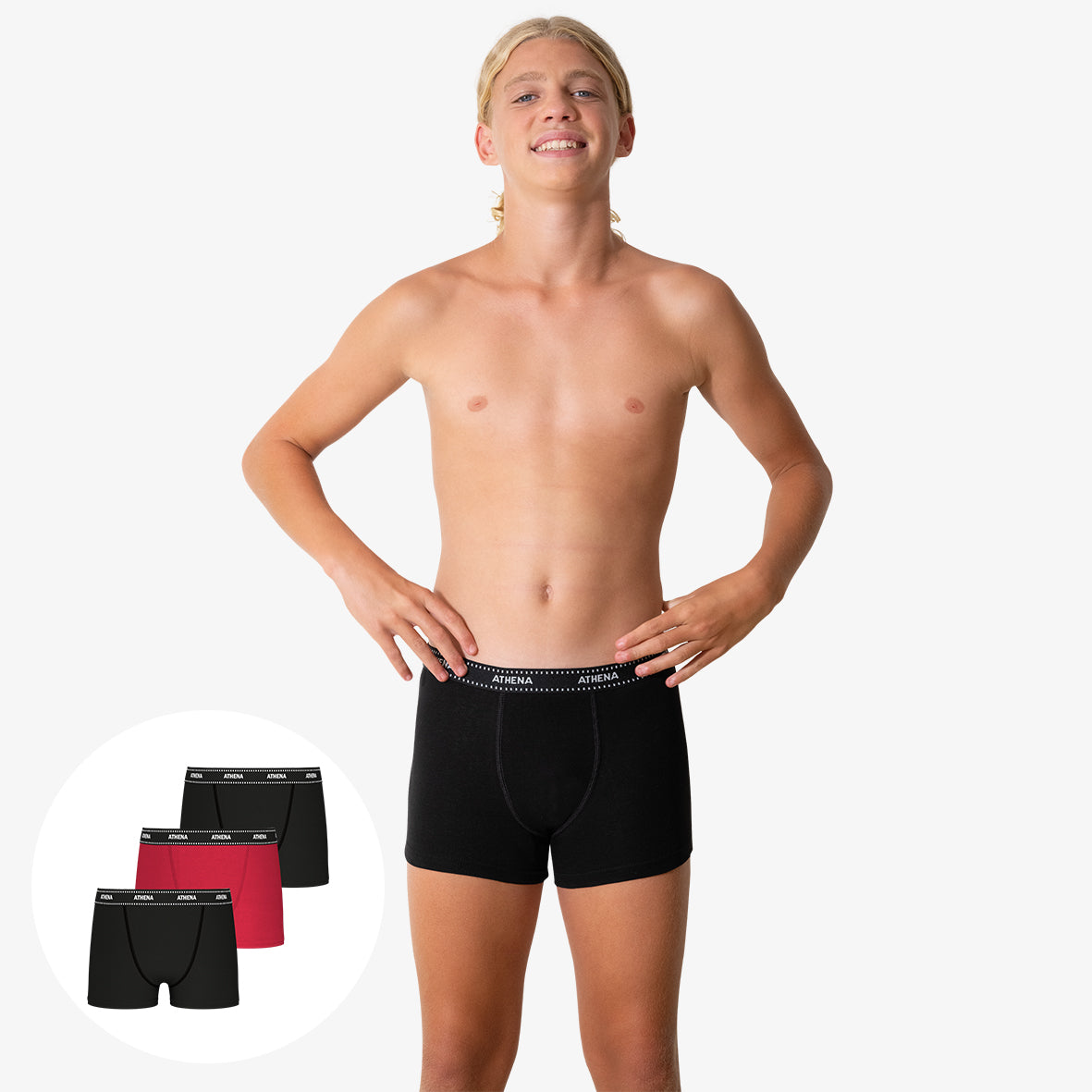 Lot de 3 boxers garçon My Petit Prix Athena