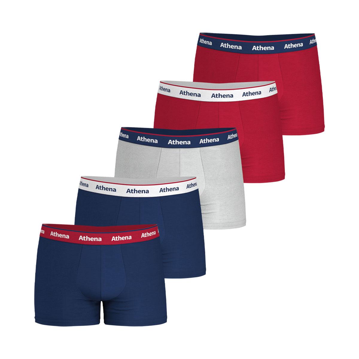 Lot de 5 boxers homme Supporter Athena