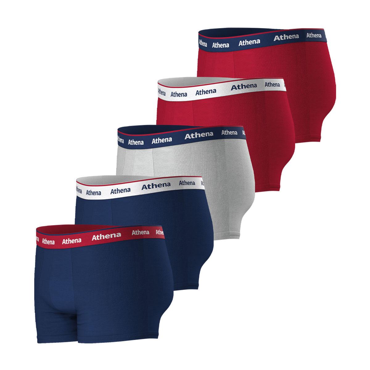 Lot de 5 boxers homme Supporter Athena