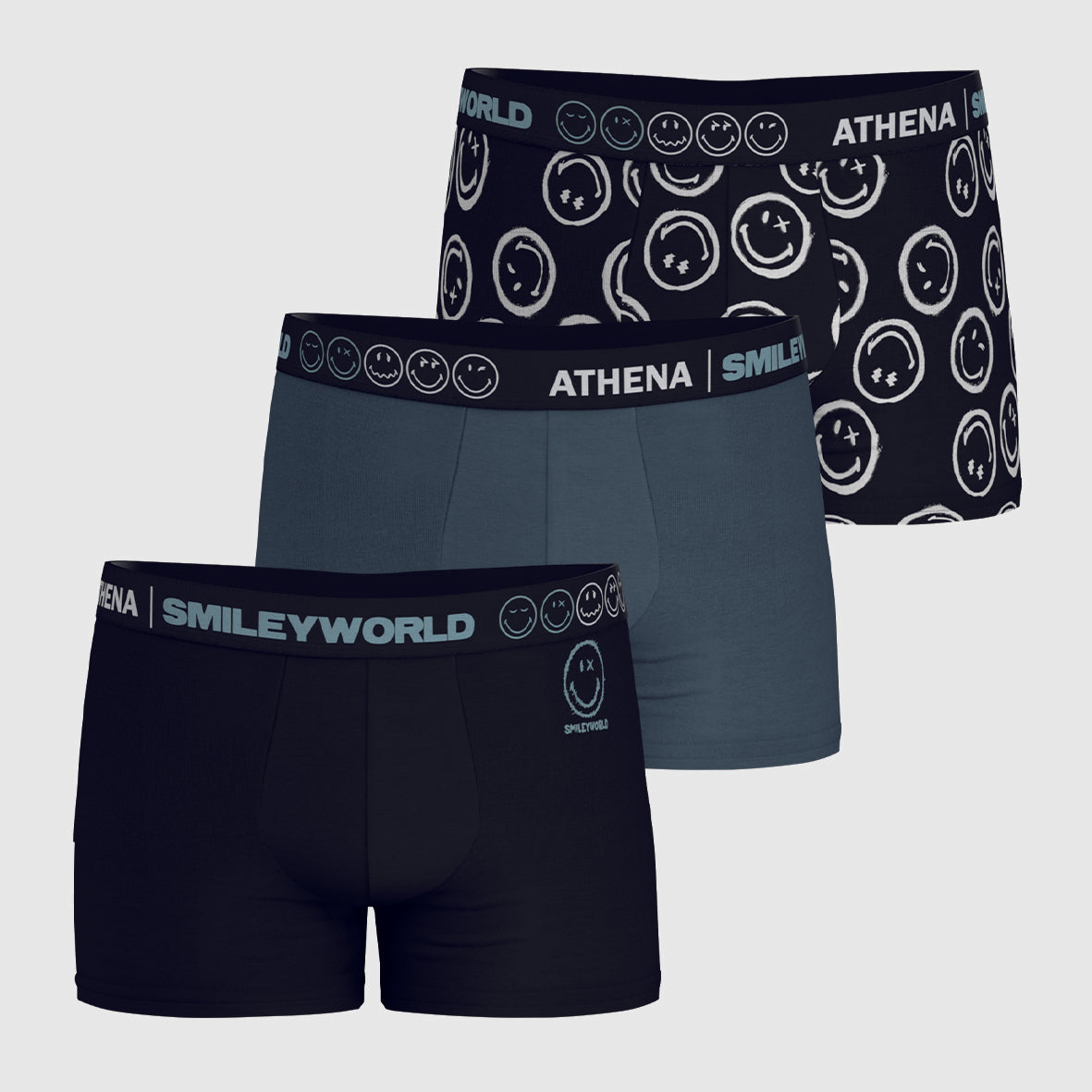 Lot de 3 boxers homme SmileyWorld® I Athena