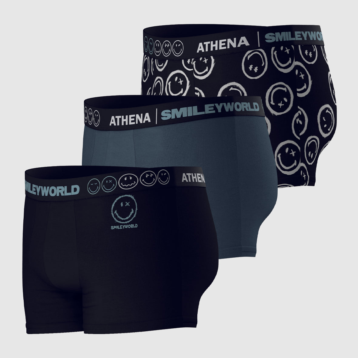 Lot de 3 boxers homme SmileyWorld® I Athena
