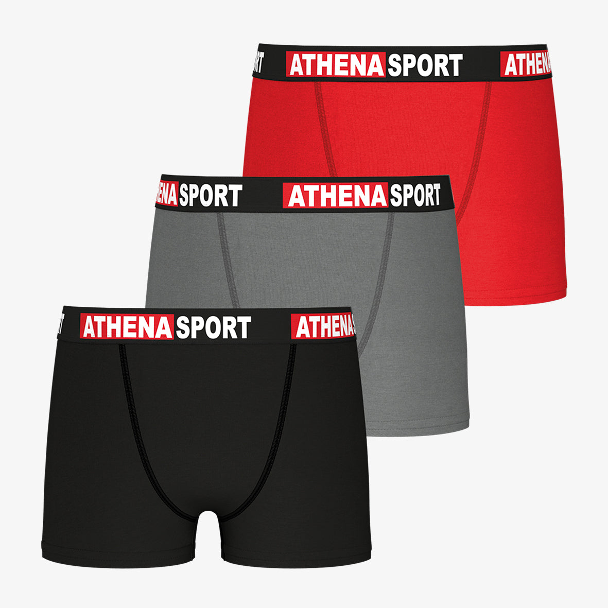 Lot de 3 boxers garçon Daily Sport Coton Athena