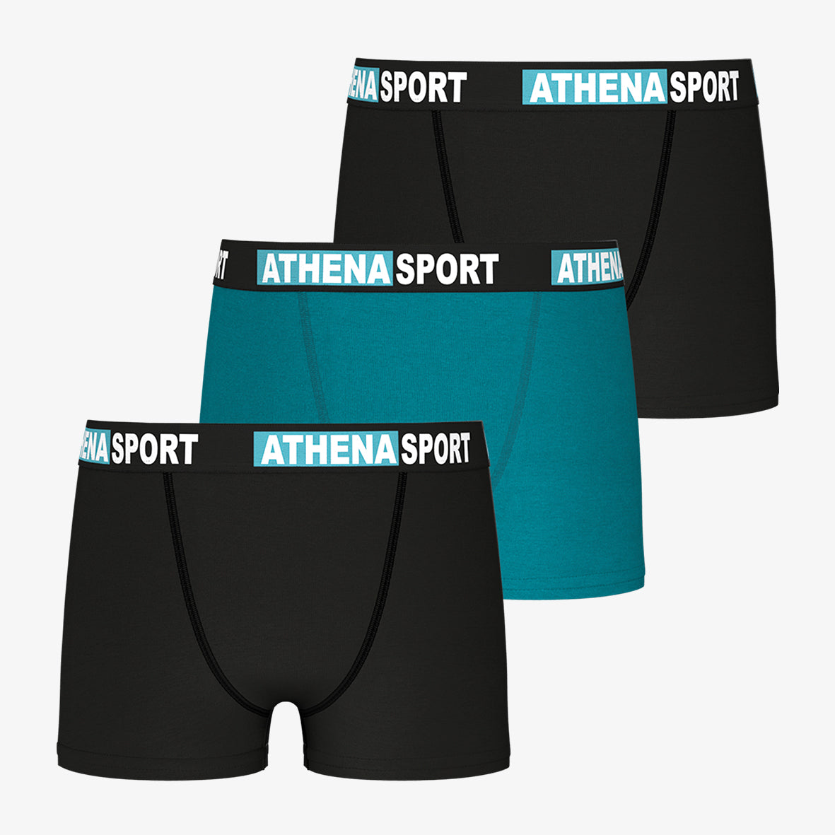 Lot de 3 boxers garçon Daily Sport Coton Athena
