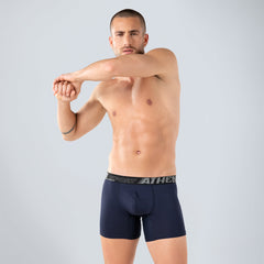 Athena Lot De 3 Boxers Femme ECOPACK MODE - Coton Stretch Imprimés Et Uni - Confort Quotidien