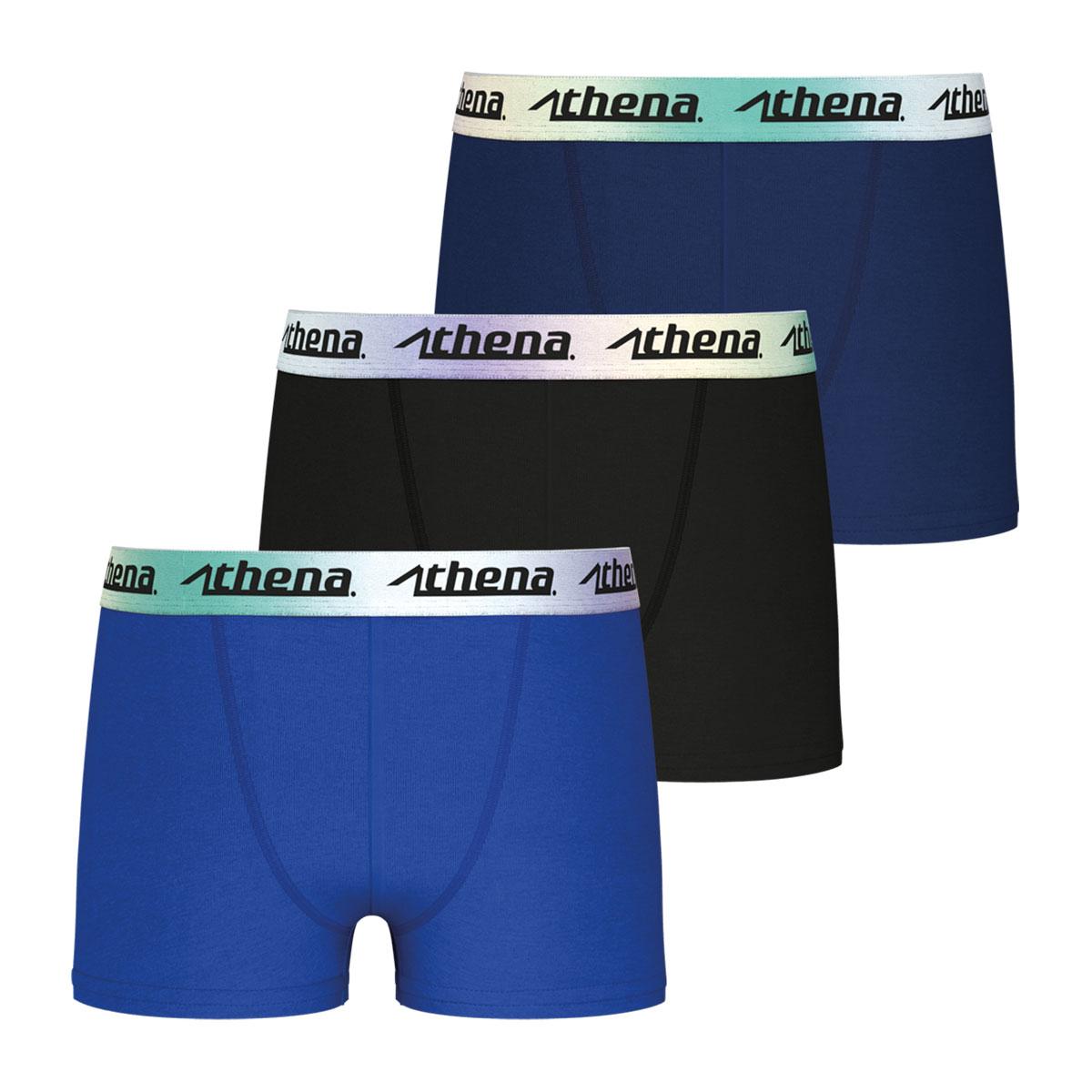 Lot de 3 boxers garçon Color Athena