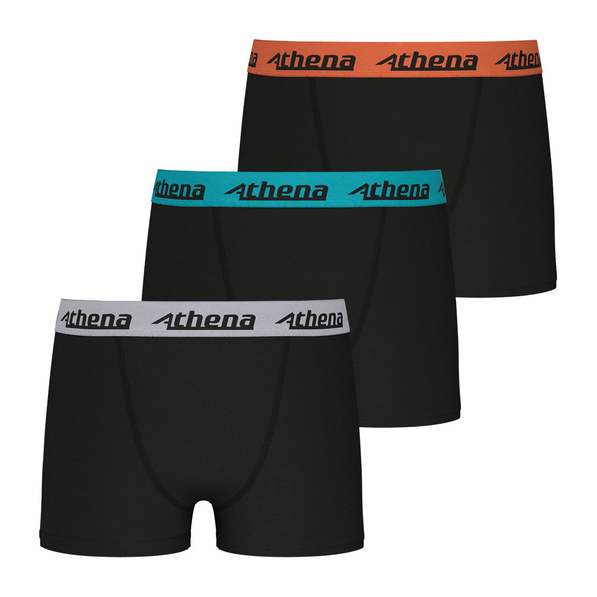 Lot de 3 boxers garçon Ecopack Trio Choc Athena