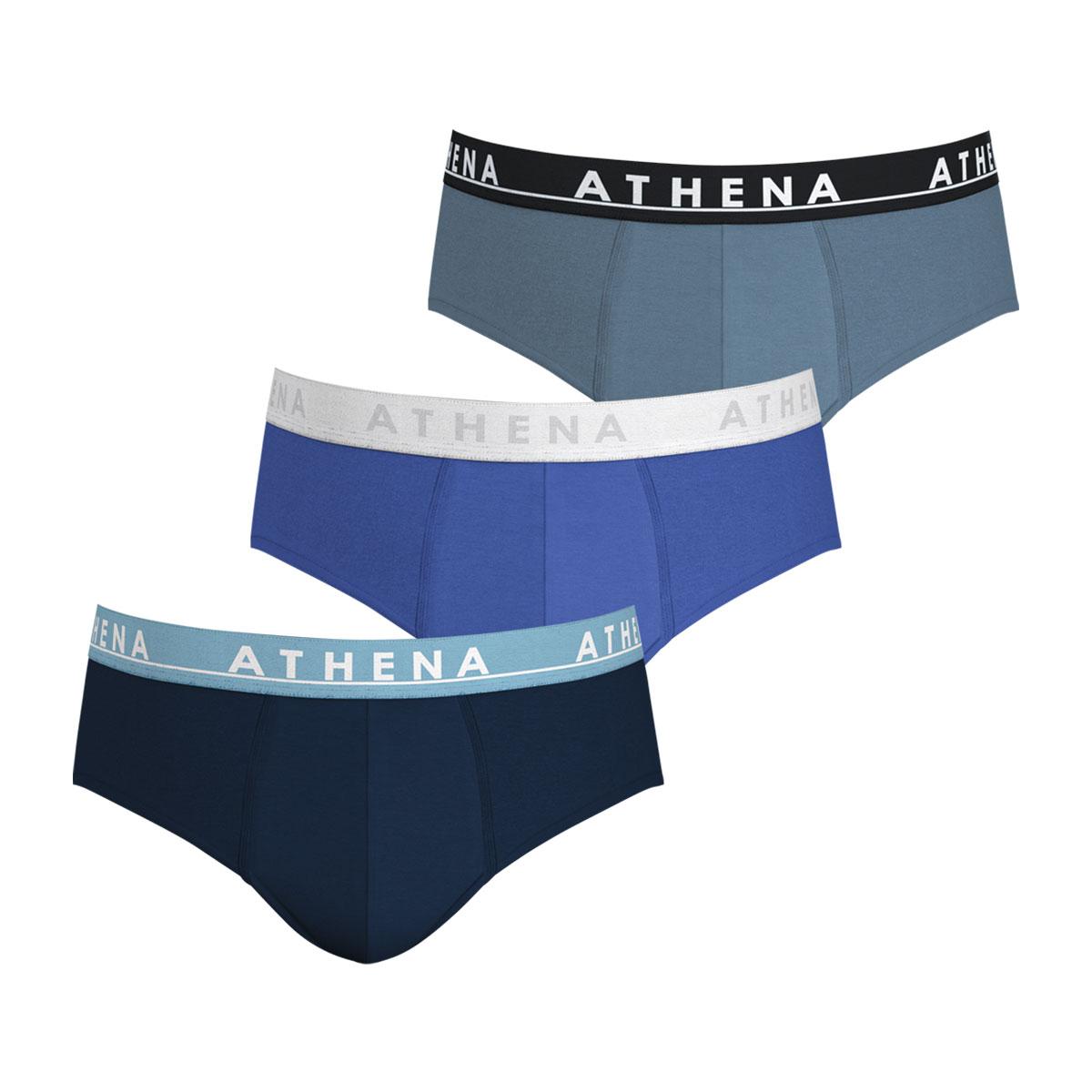 Lot de 3 slips homme Easy Color Athena