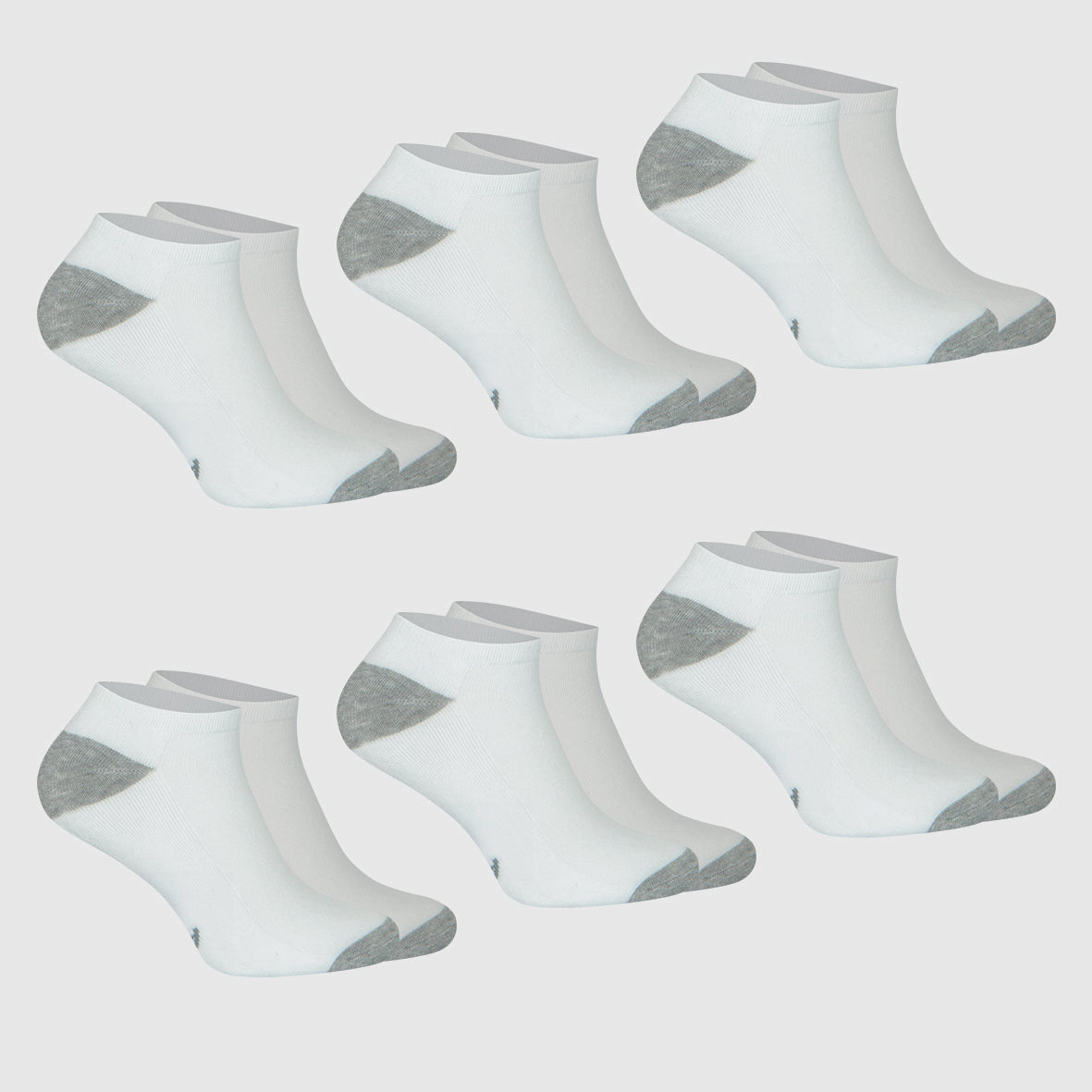 Lot de 6 paires de socquettes homme Ecopack Sport Athena