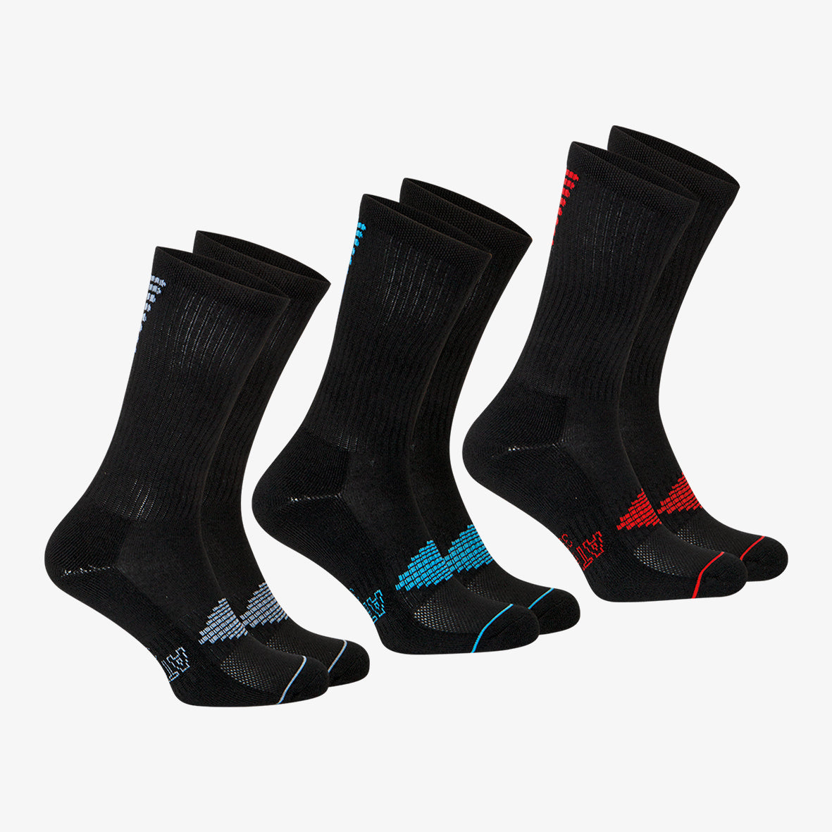Lot de 3 mi-chaussettes homme Training Dry Athena