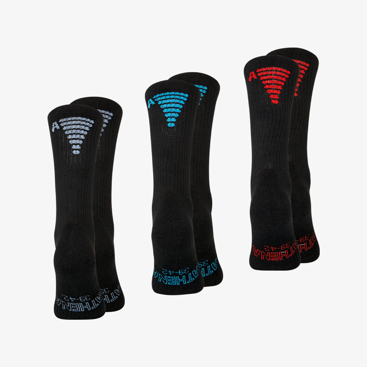 Lot de 3 mi-chaussettes homme Training Dry Athena