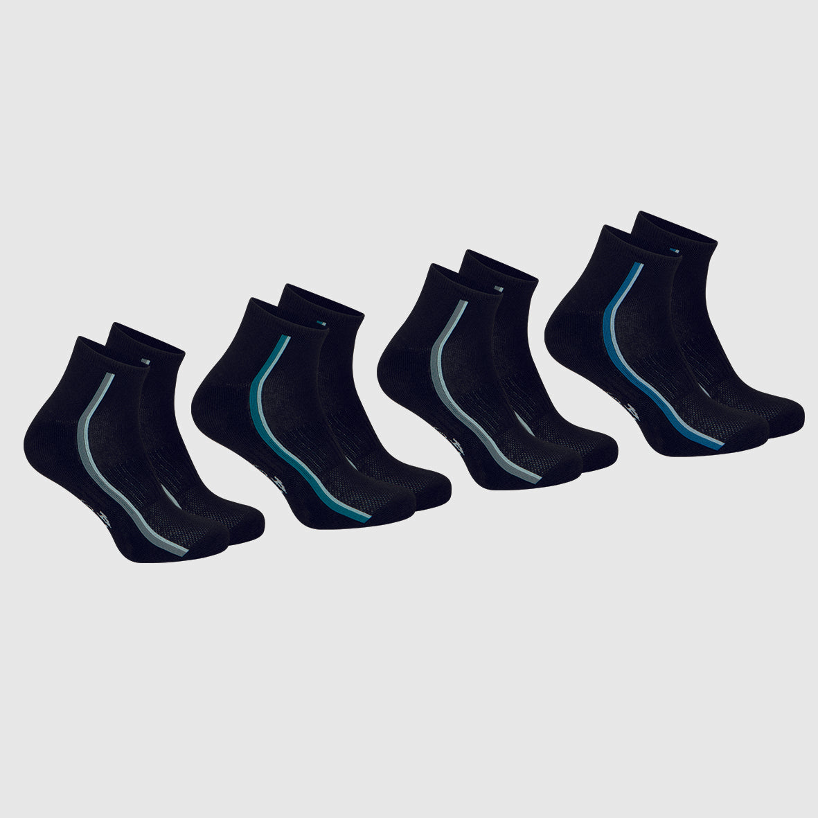 Lot de 4 paires de socquettes homme Odor Control Athena