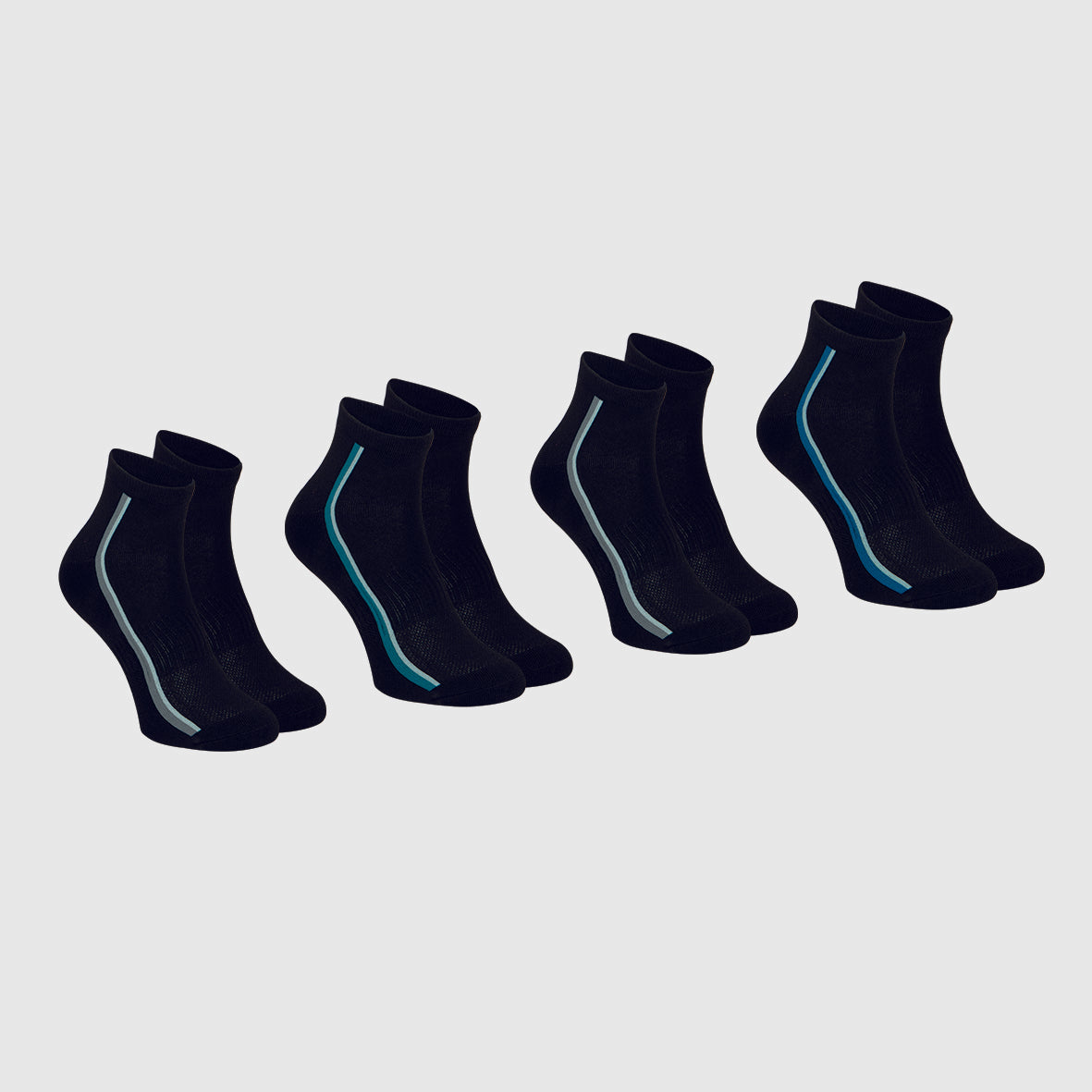 Lot de 4 paires de socquettes homme Odor Control Athena