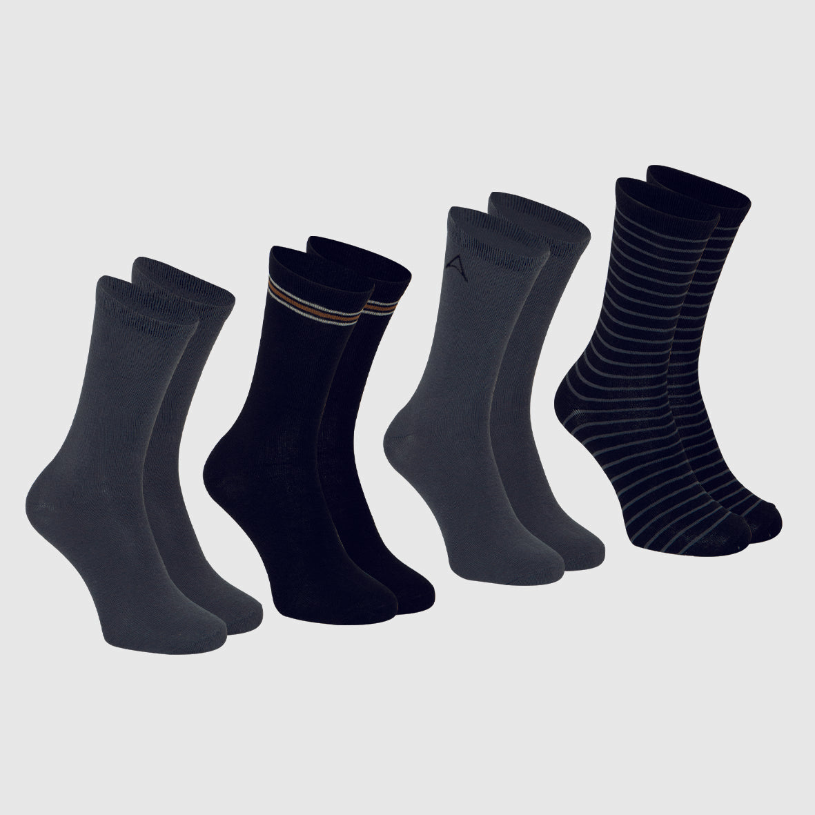 Lot de 4 mi-chaussettes homme Ecopack Athena