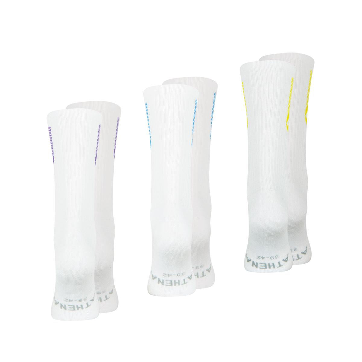 Lot de 3 paires de chaussettes mi-hautes homme Training Dry Athena