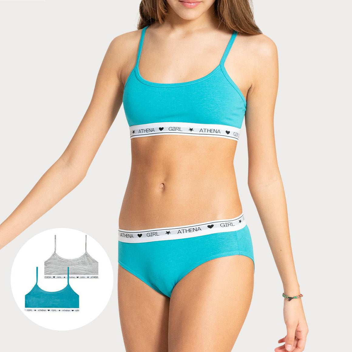 Lot de 2 brassières Coton Ultra Doux by Athena Fille