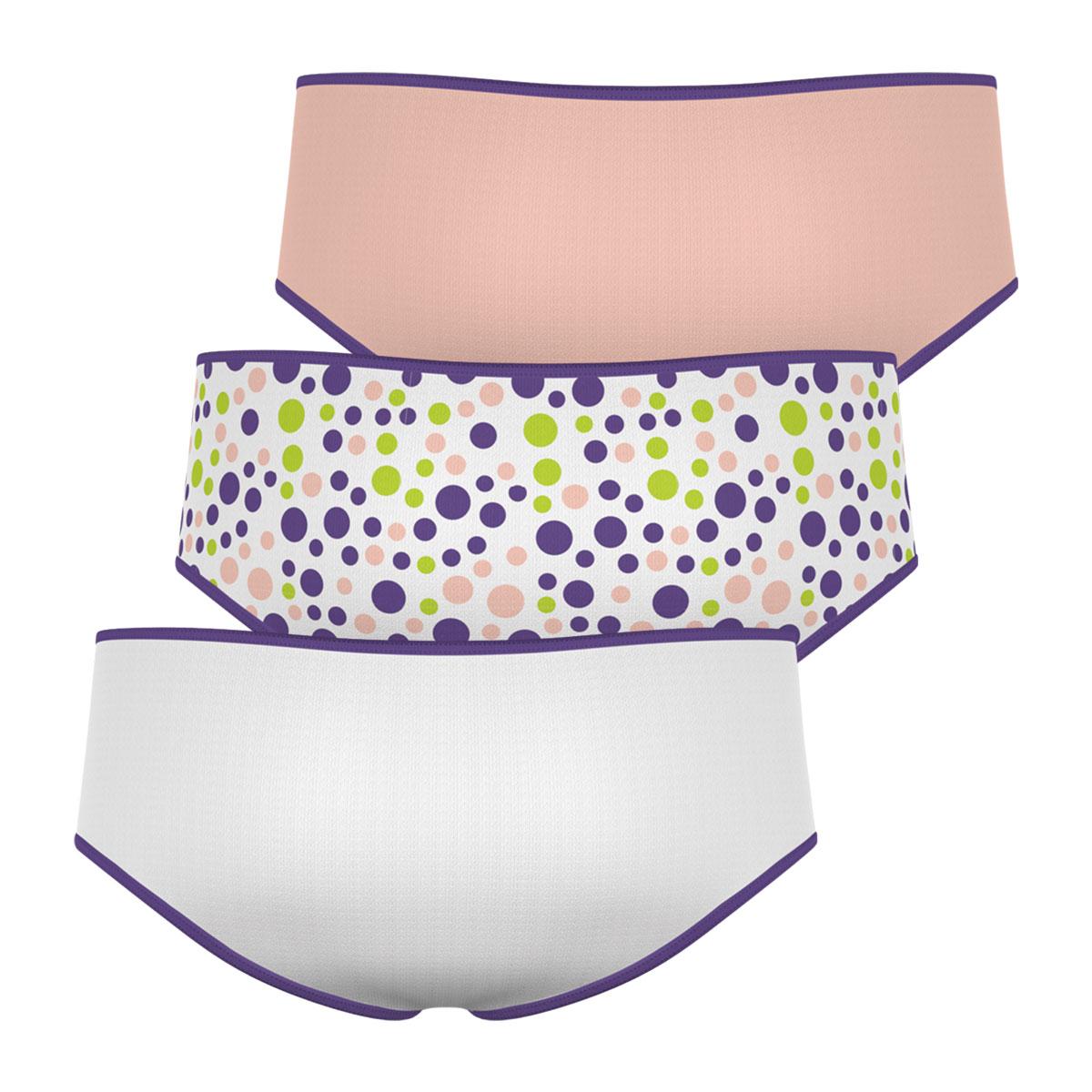 Lot de 3 boxers fille Ecopack Trio Mode Girl By Athena