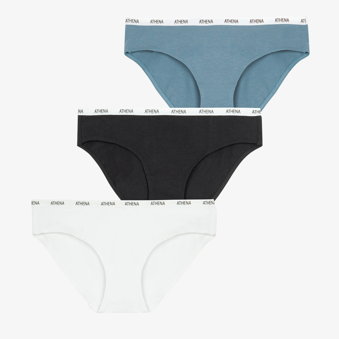 Lot de 3 culottes fille Ecopack Athena