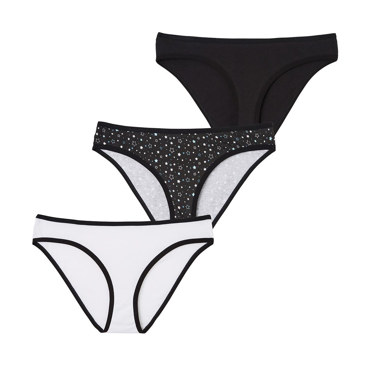 Lot de 3 slips fille Ecopack Mode Girl by Athena