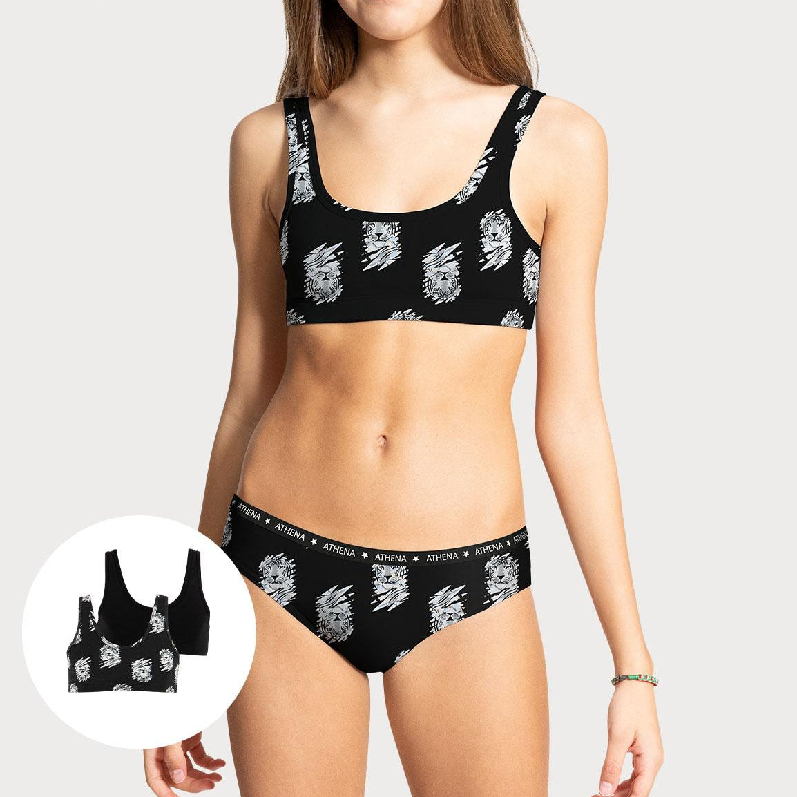 Lot de 2 brassières fille Ecopack Girl Mode Athena Fille