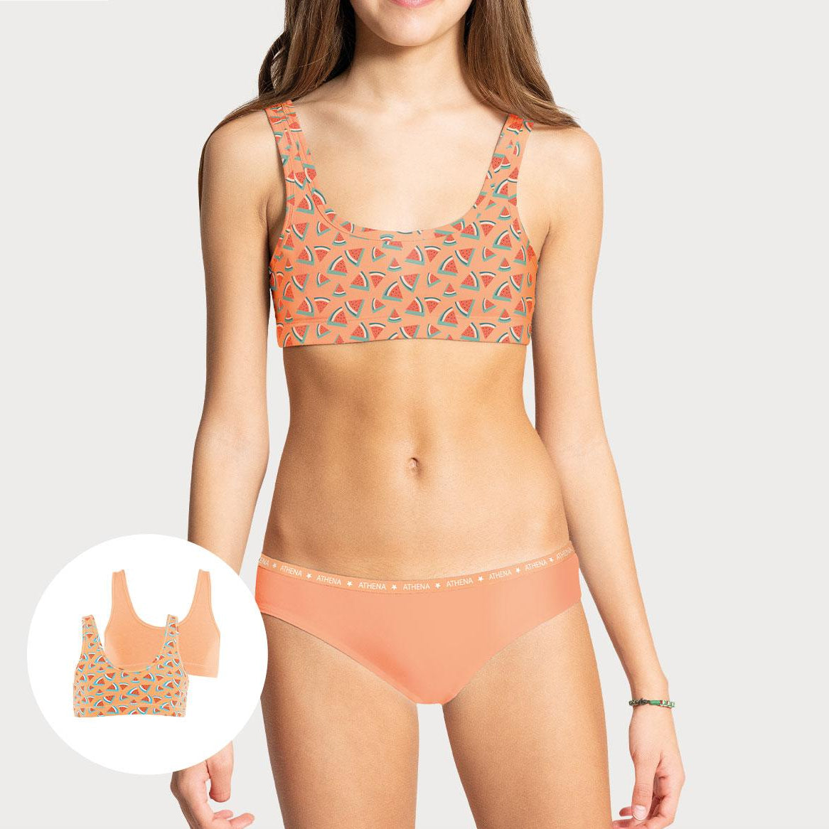 Lot de 2 brassières fille Ecopack Girl Mode Athena Fille