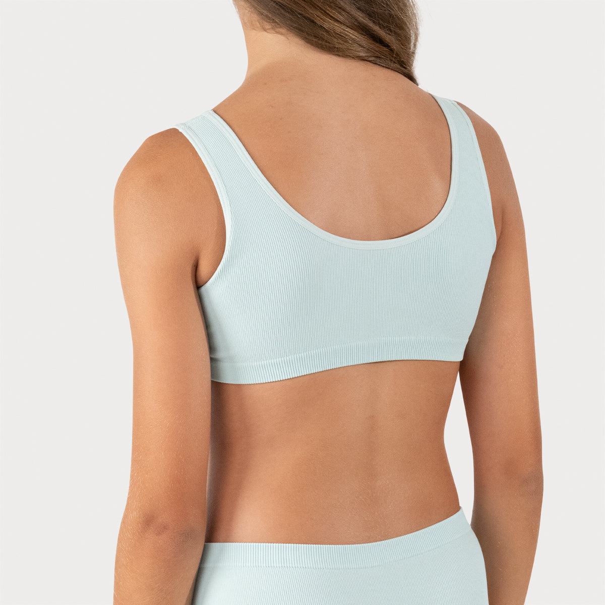 Brassière fille sans couture côtelée Athena