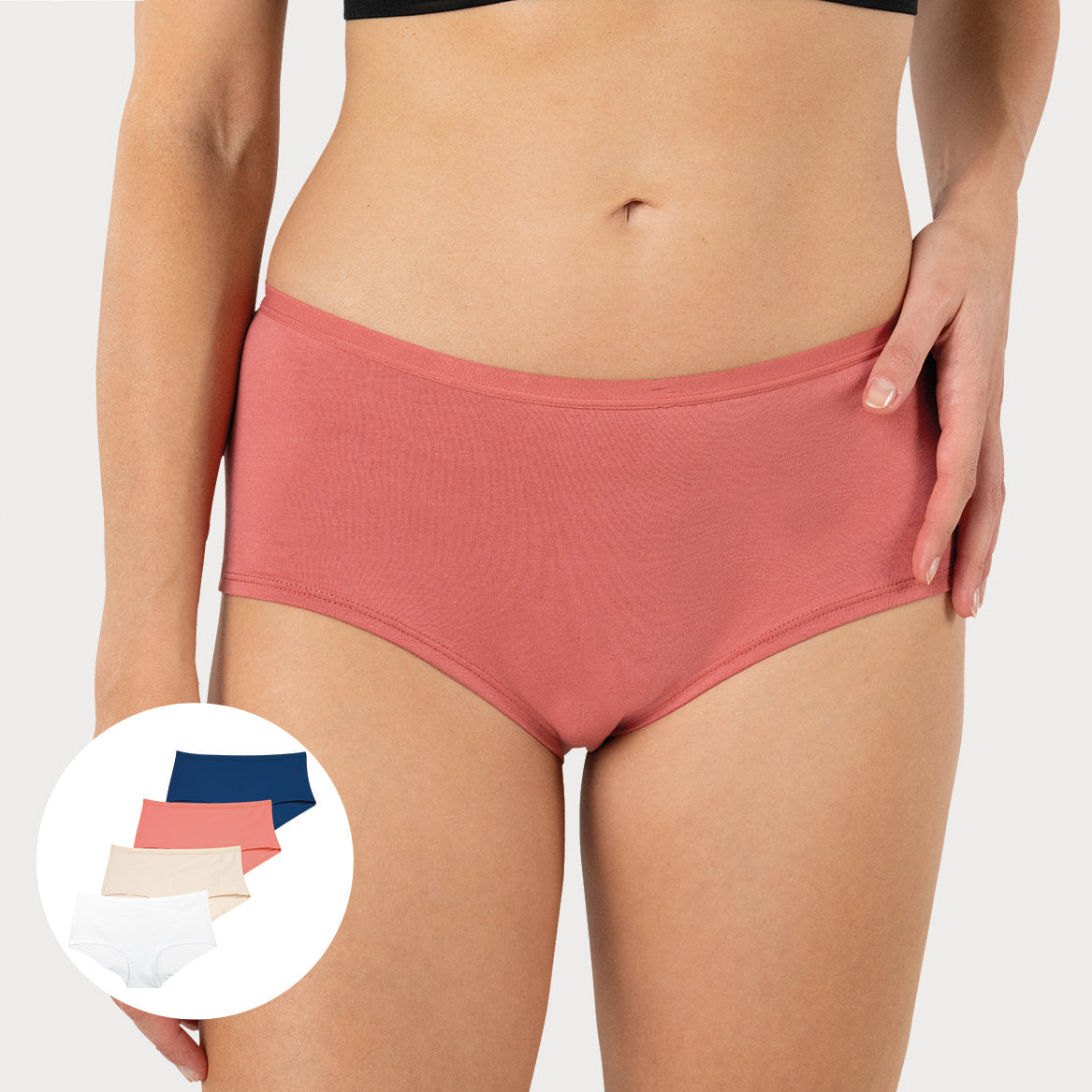 Lot de 4 boxers femme Ecopack Basic Athena