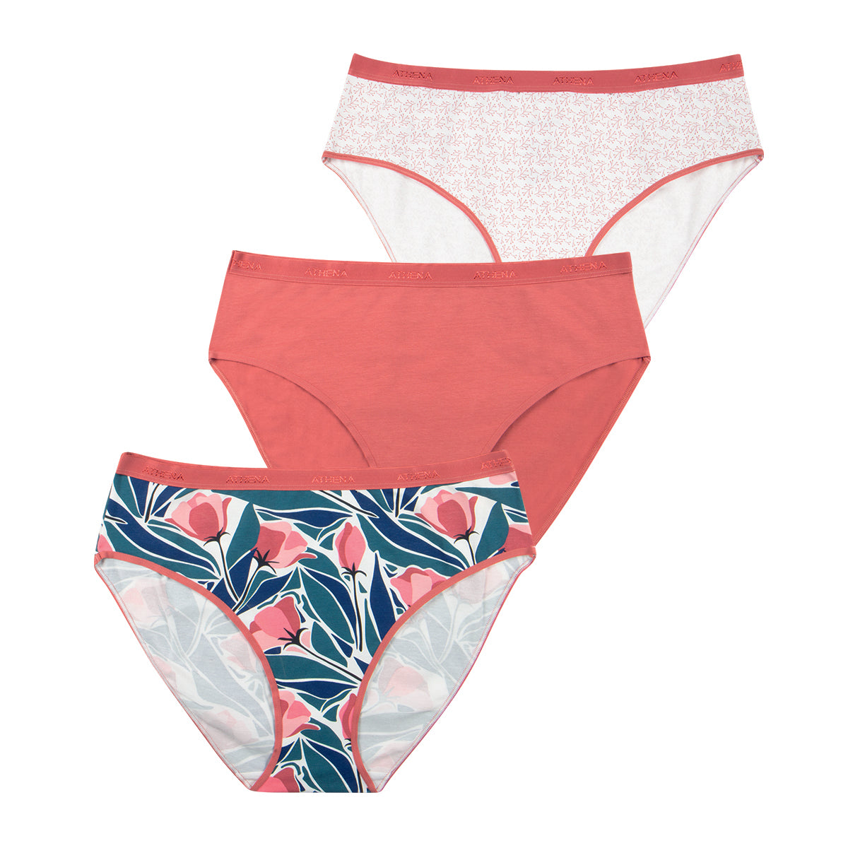 Lot de 3 culottes femme Ecopack Mode Athena