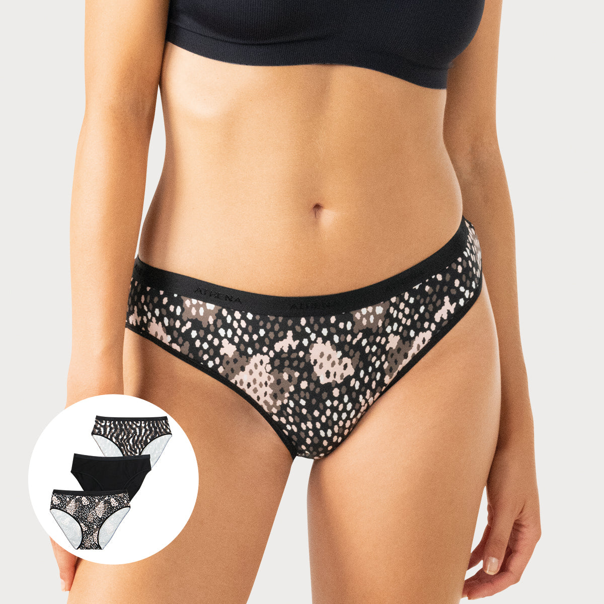 Lot de 3 culottes femme Ecopack Mode Athena