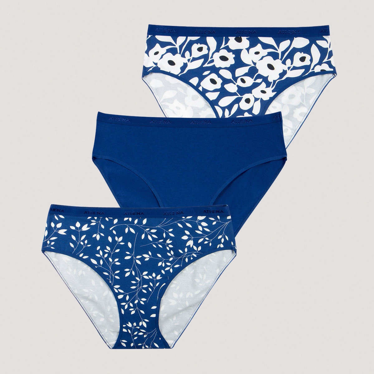 Lot de 3 culottes femme Ecopack Mode Athena