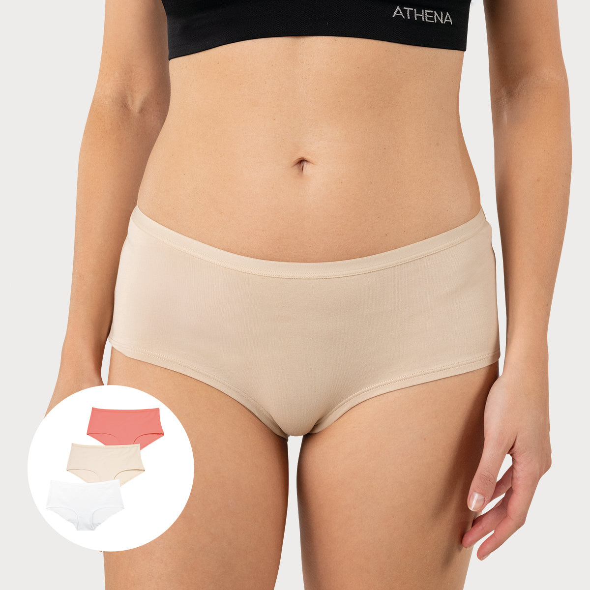 Lot de 3 boxers femme Ecopack Basic Athena