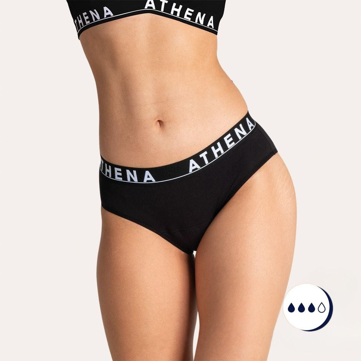 Culotte menstruelle femme coton issu de l'agriculture biologique Athena